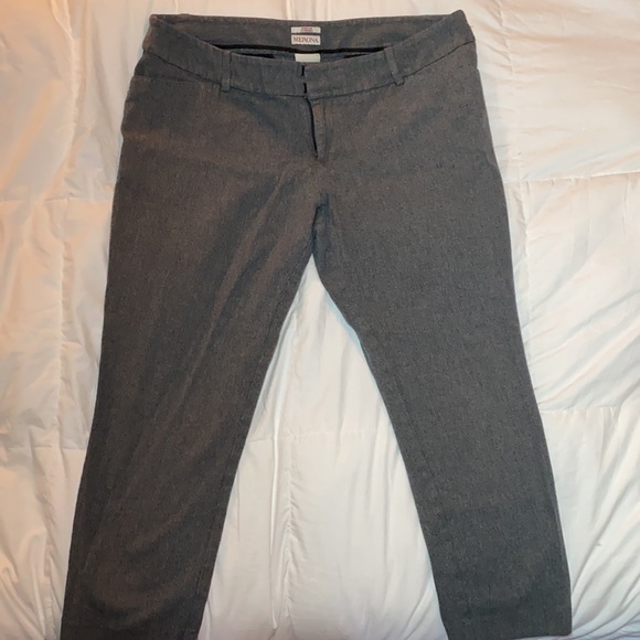 Merona stretch heathered grey crop work pants 16 - Picture 2 of 5